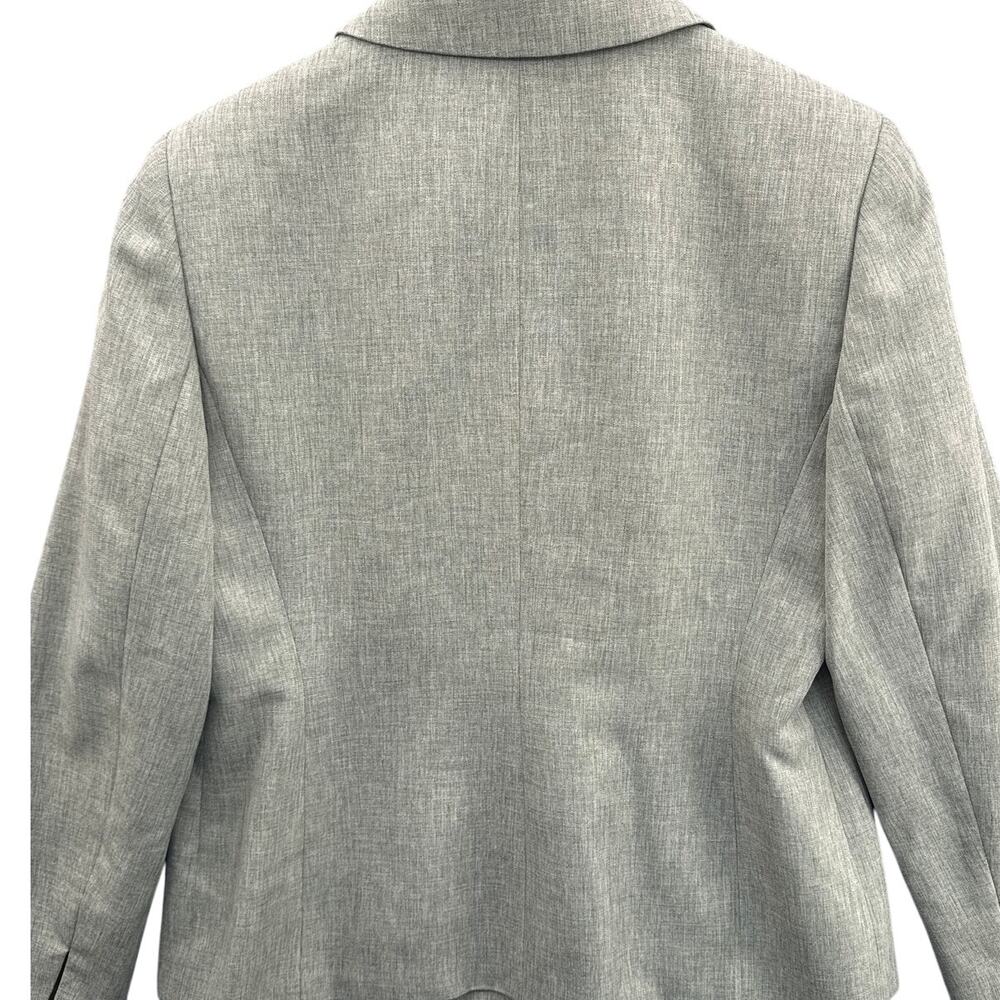 Le Suit Petite Sage Green 3 Button Pleated Suit Jacket Blazer Women 8P - Picture 7 of 8